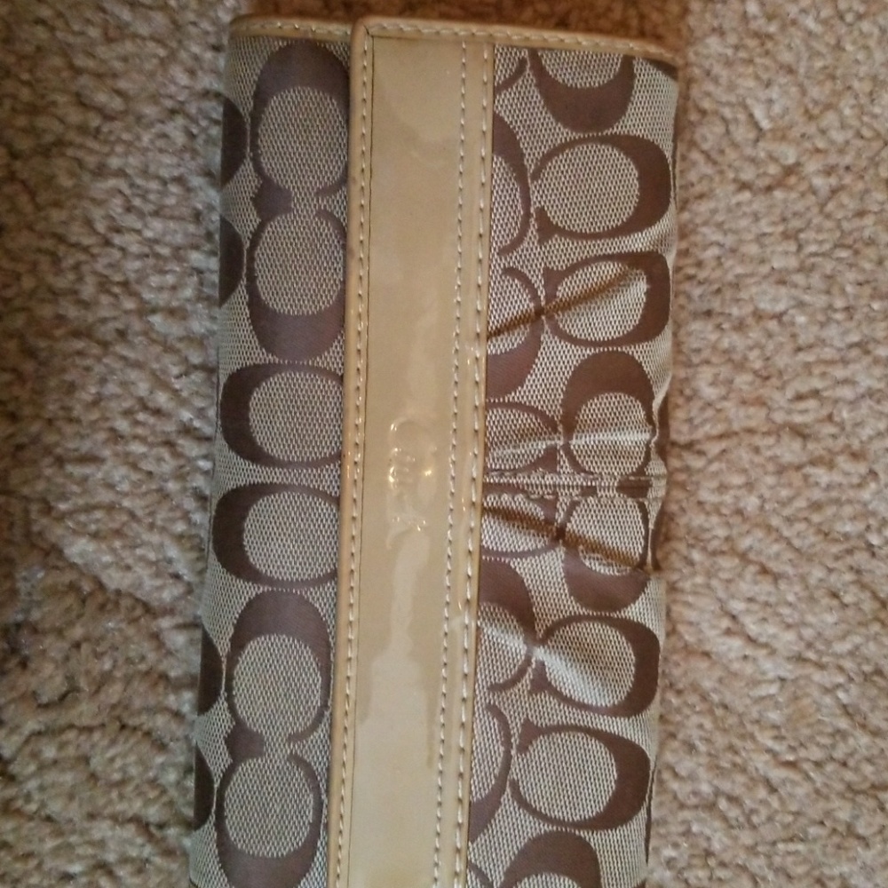Coach checkbook wallet